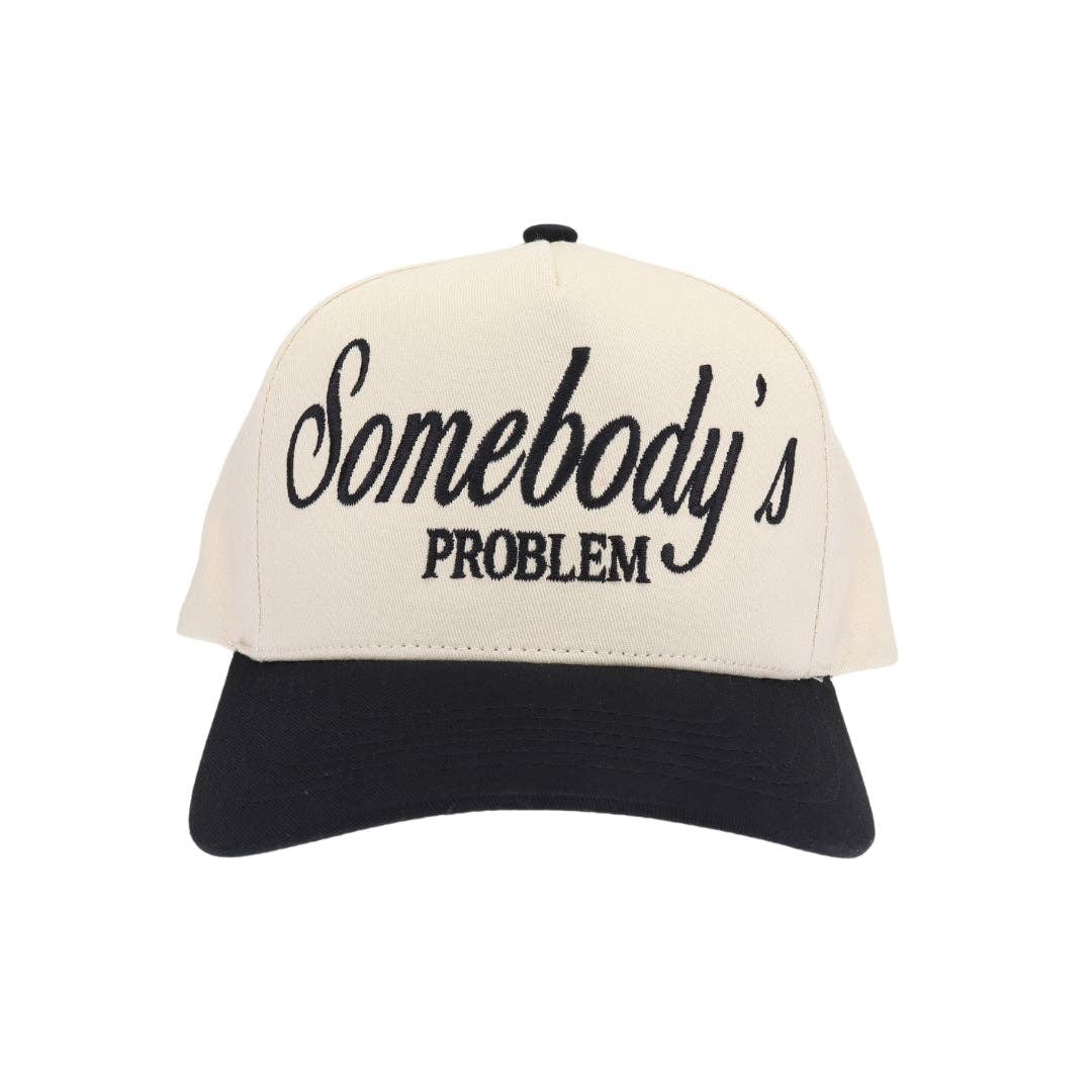 Stitch Your Style - Wholesale Trucker Hat - Unisex - Somebody's Problem Embroidered Trucker Hat0