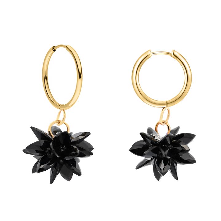 AMORINO SRL - Wholesale Dangle Earrings - ICE FLOWER PENDANT EARRINGS - WQ2468A5001