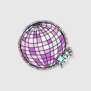 Spread Good Energy Disco Ball Sticker – Made by Emma K