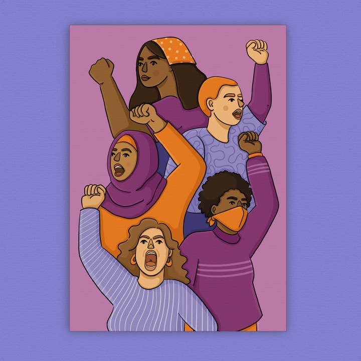 Poster "Gemeinsam Stärker" für den Großhandel von Illustramyy