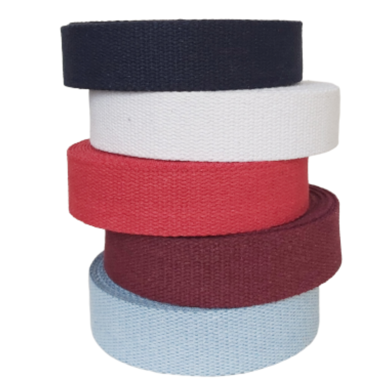 Dream Trimming Goods LLC - Wholesale Craft Supplies - 1.5" x 10 Yard Wine Red  Heavy Cotton Webbing for Sewing DIY4