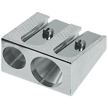 Double Hole Metal Pencil Sharpener, Standard/Jumbo - Case 20 for wholesale by Faber-Castell / Creativity for Kids
