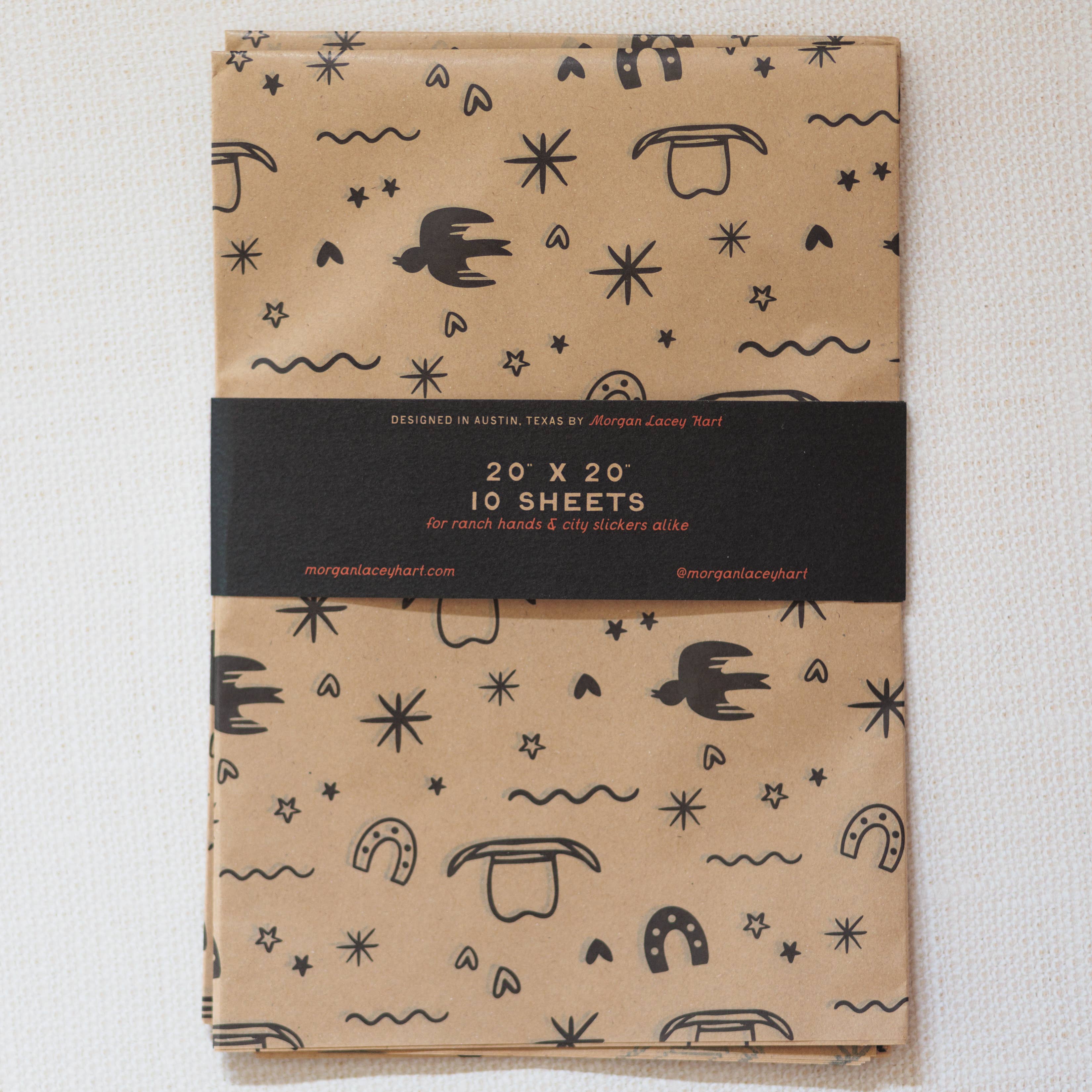 Morgan Lacey Hart – wholesale Tissue paper – Holiday Tissue Paper - Ranch Hand3