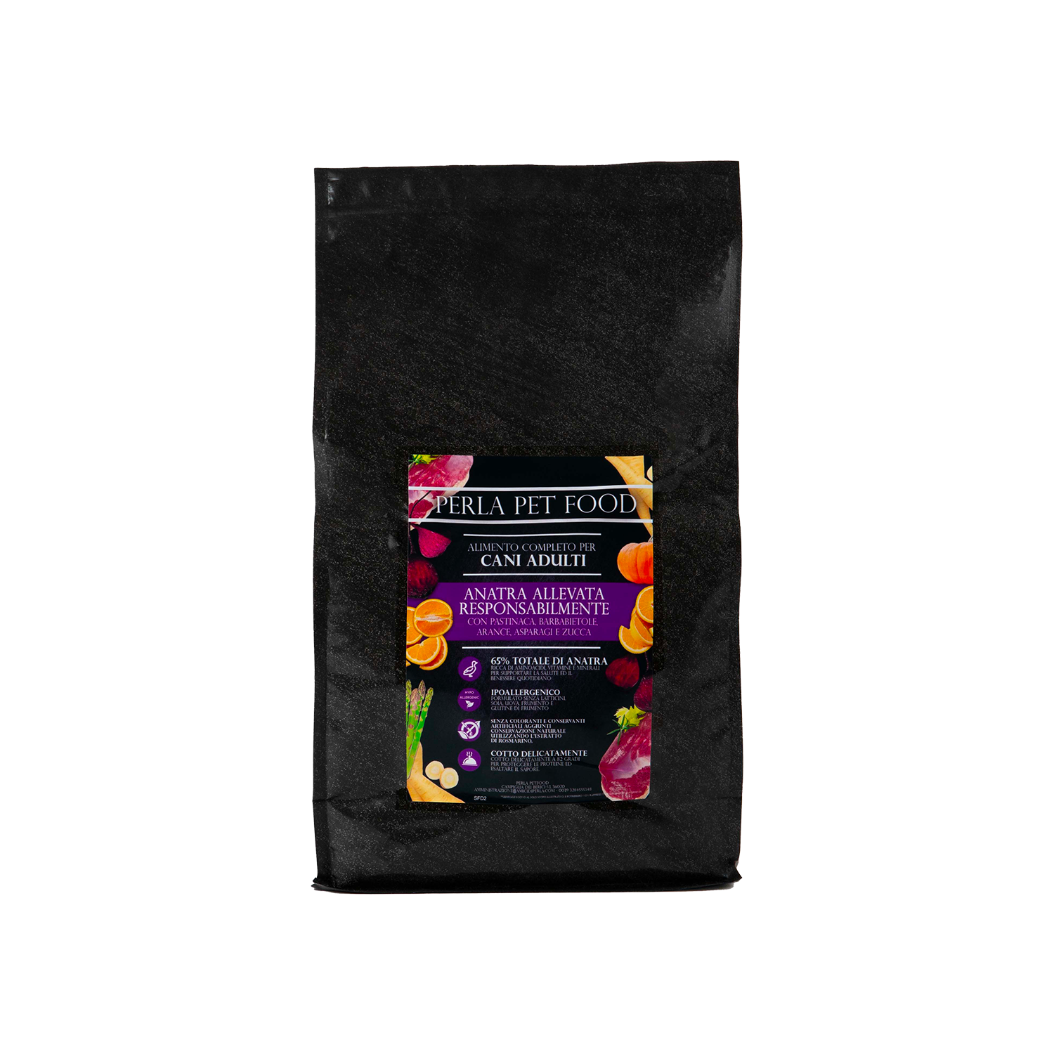 Perla PetFood - Wholesale Pet Treats - Dog - Sensitive Adult Dog Kibble - Free-range Duck.1