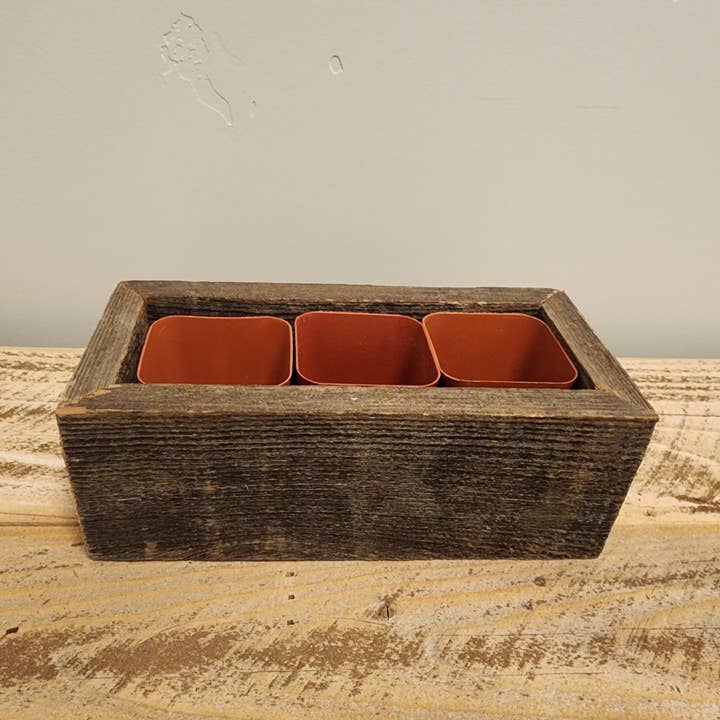 Love Reclaimed – wholesale Planter box – Reclaimed Wood Succulent Planter - Small Trough