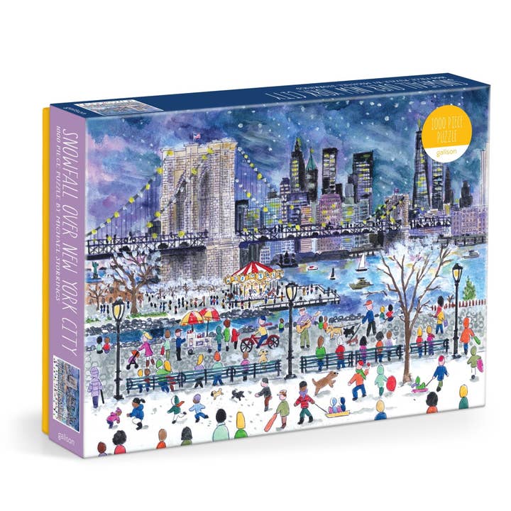 Chronicle Books - Wholesale Puzzle - Adult - Michael Storrings Snowfall Over New York City 1000 Piece Puzzle