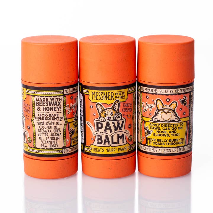 Balsamo per Zampe - Tratta le Zampe "Ruvide" - Fatto a Mano con Cera d'Api per la vendita all'ingrosso da parte di Messner Bee Farm