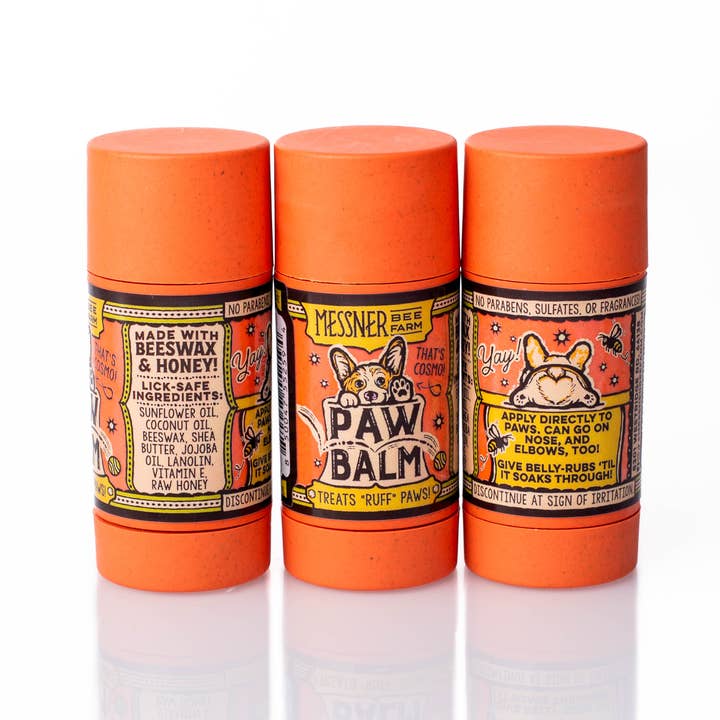 Messner Bee Farm - Wholesale Pet Paw Protection - Paw Balm - Treats "Ruff" Paws - Handmade with Beeswax0