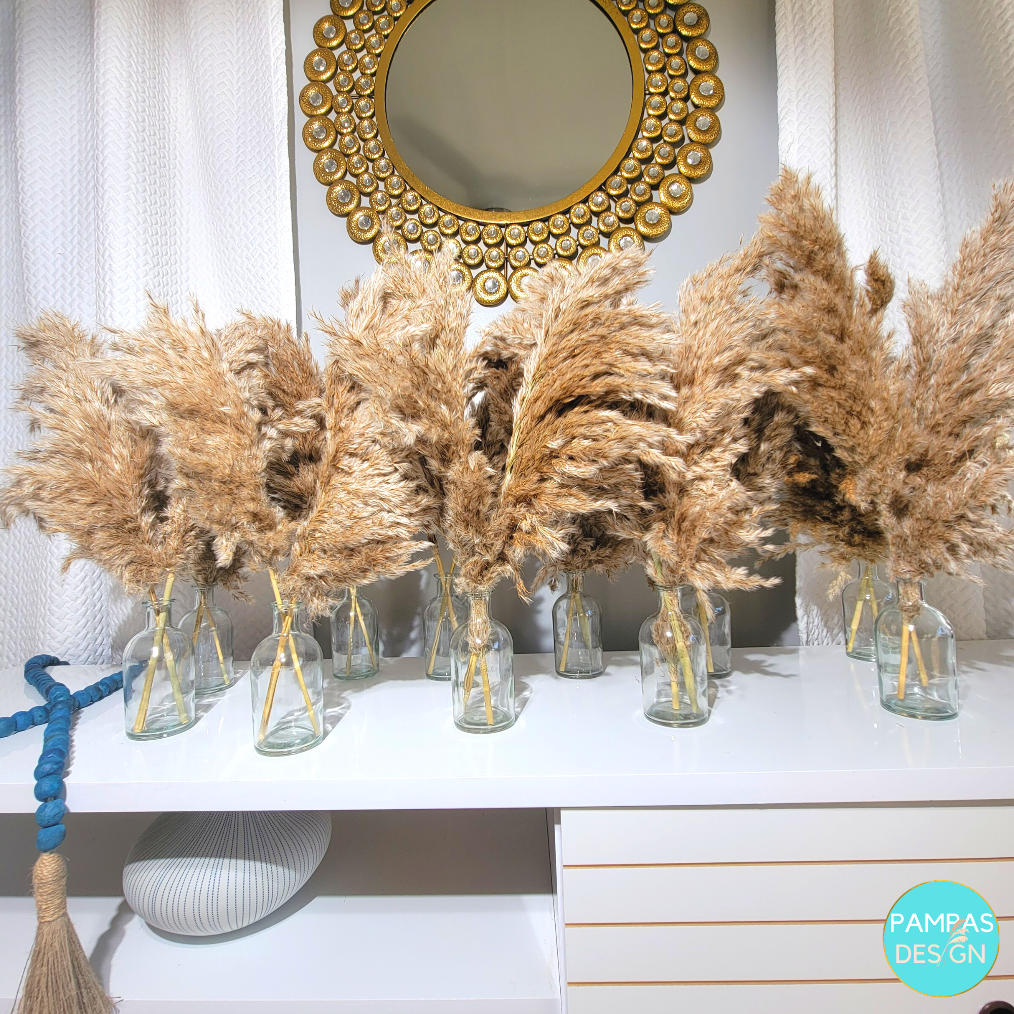 Pampas Design - Wholesale Dried/Pressed Flowers - Pampas Grass Centerpieces including Vase1