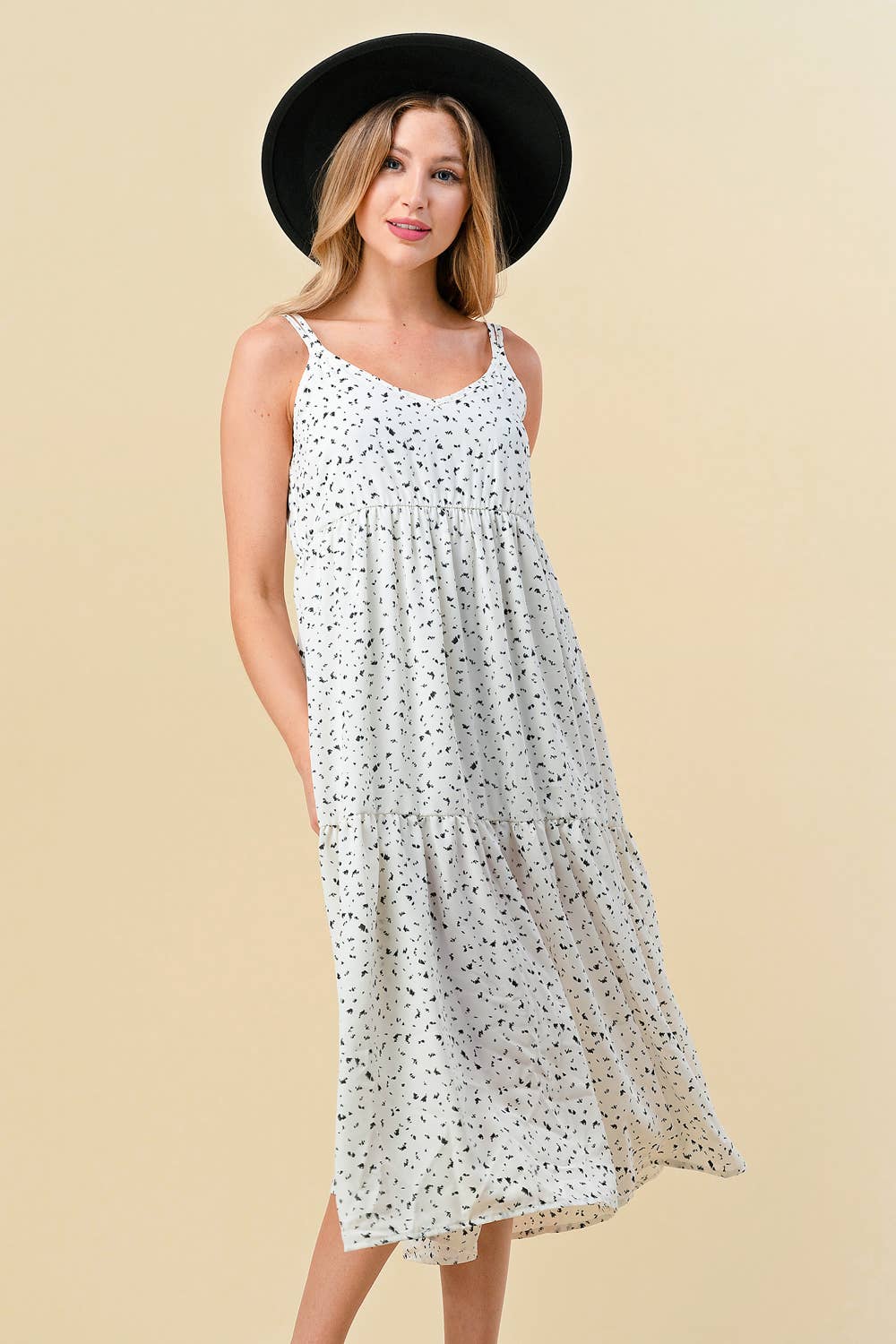 Lily Gray – Engroshandel Kjole - Dame – XAD0307A - ELFENBEN - PLUS STØRRELSE1