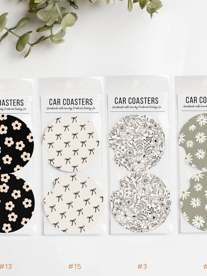 Car Coasters, Set of 2 Car Coasters for wholesale by Frederick Family Co.