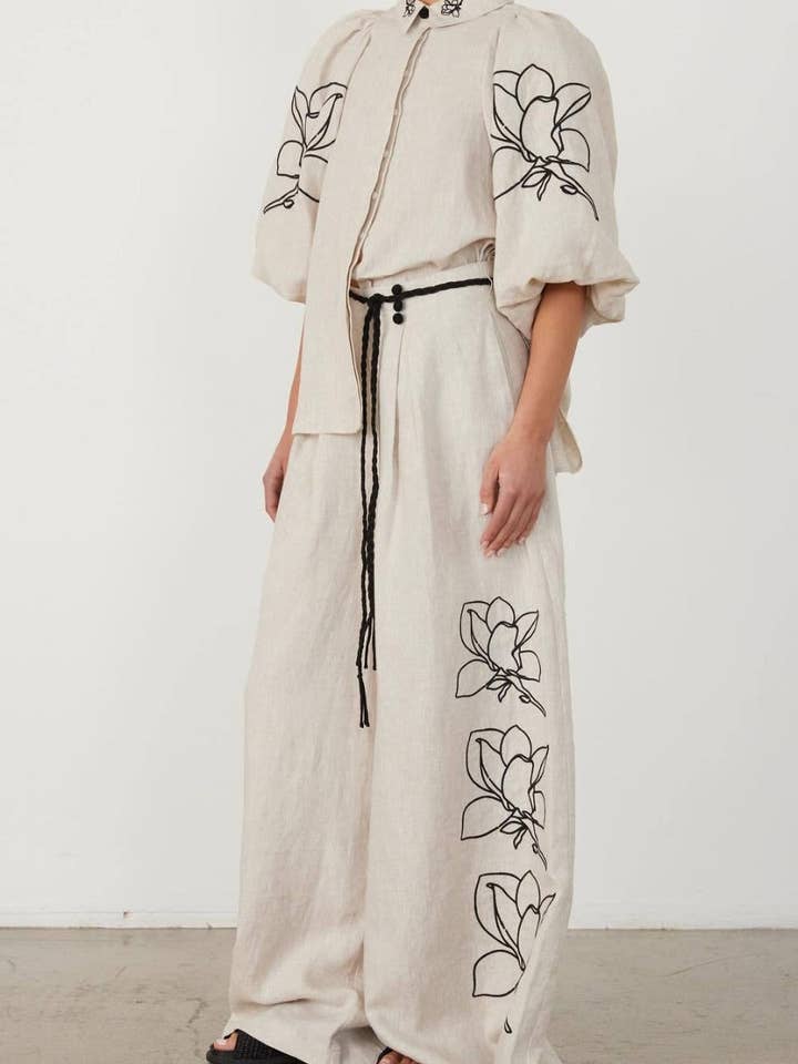 Marayn - Wholesale Top & pants set (NOT Loungewear) – Women's - Boho Chic Linen Set SpringSummer 2512