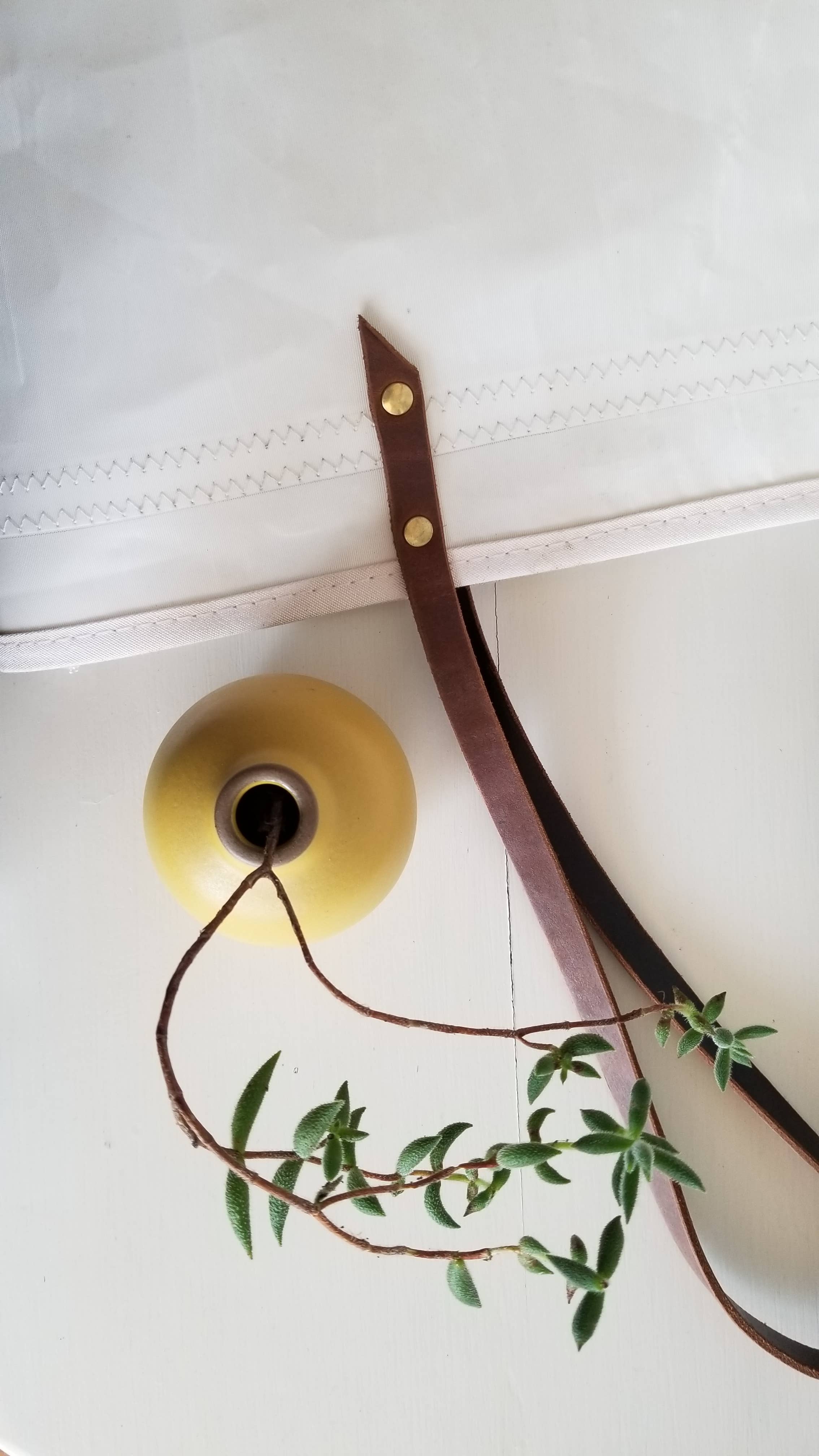 Landfall Leatherworks - Venta al por mayor Bolsa de asa- Mujer - Bolsa de tela para velas Rhumb Line5