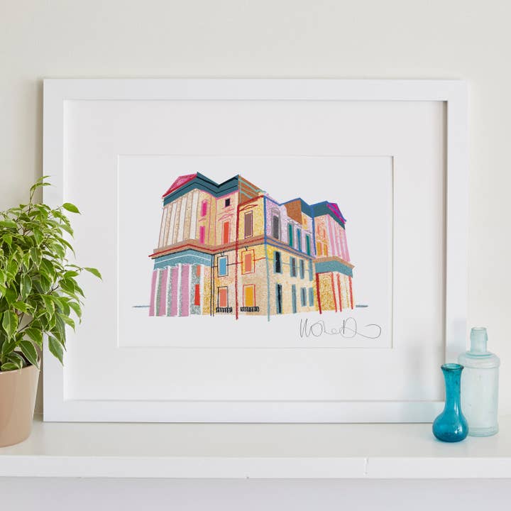 Brighton Town Hall Print, Wedding Gift, Sussex Art for wholesale by I Drew This