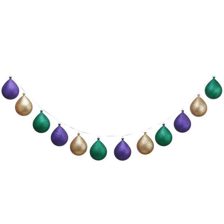 Mardi Gras - Guirnalda de Globos con Purpurina de 6 Pies para venta al por mayor de Dunn Deals