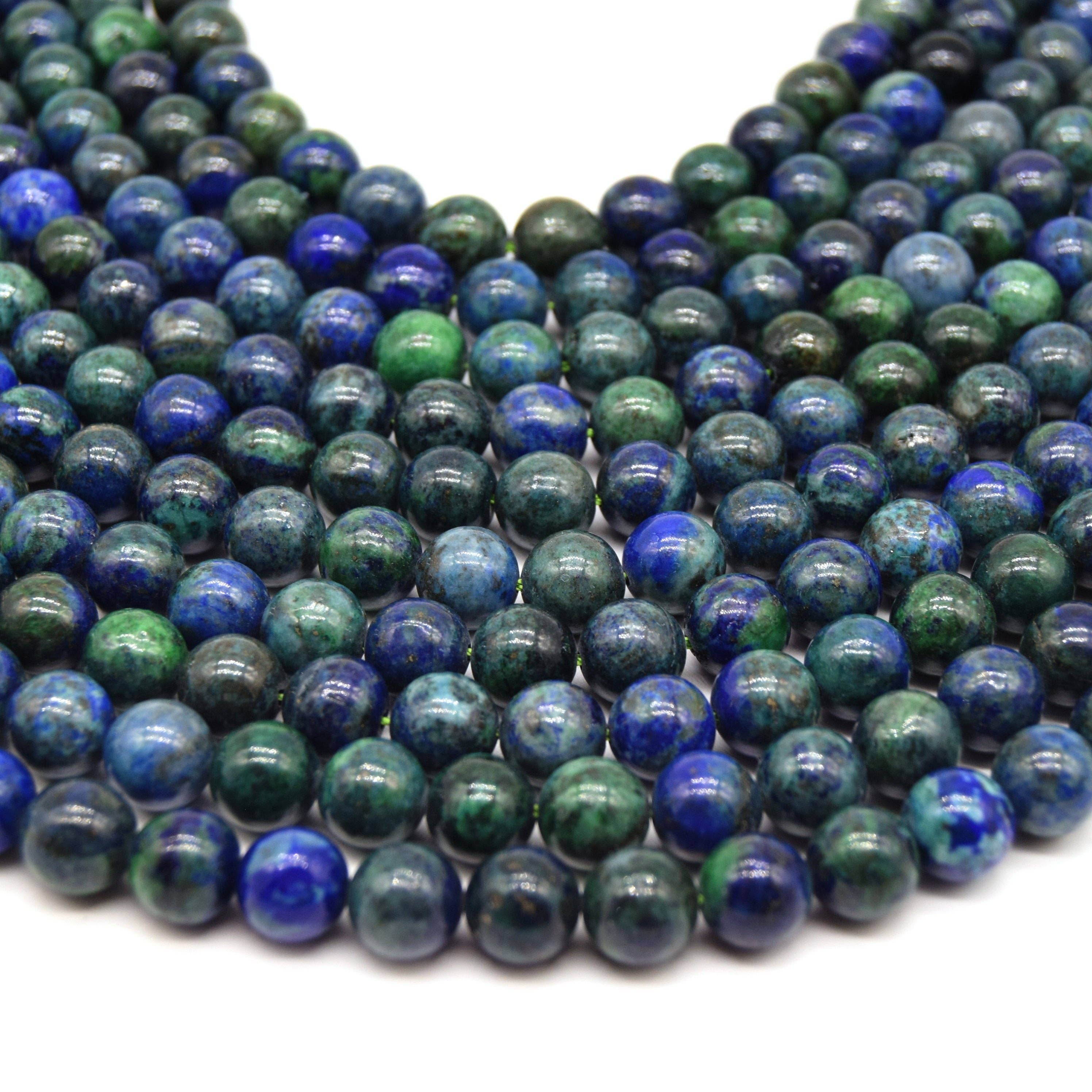 Only Beads - Wholesale Beads - Azurite Malachite Beads | 4mm 6mm 8mm 10mm - Gemstone Beads3