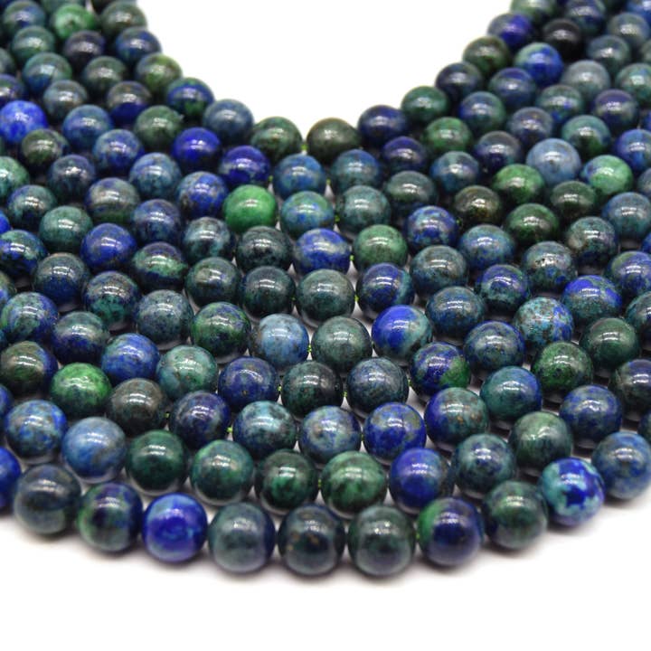 Only Beads - Wholesale Beads - Azurite Malachite Beads | 4mm 6mm 8mm 10mm - Gemstone Beads3