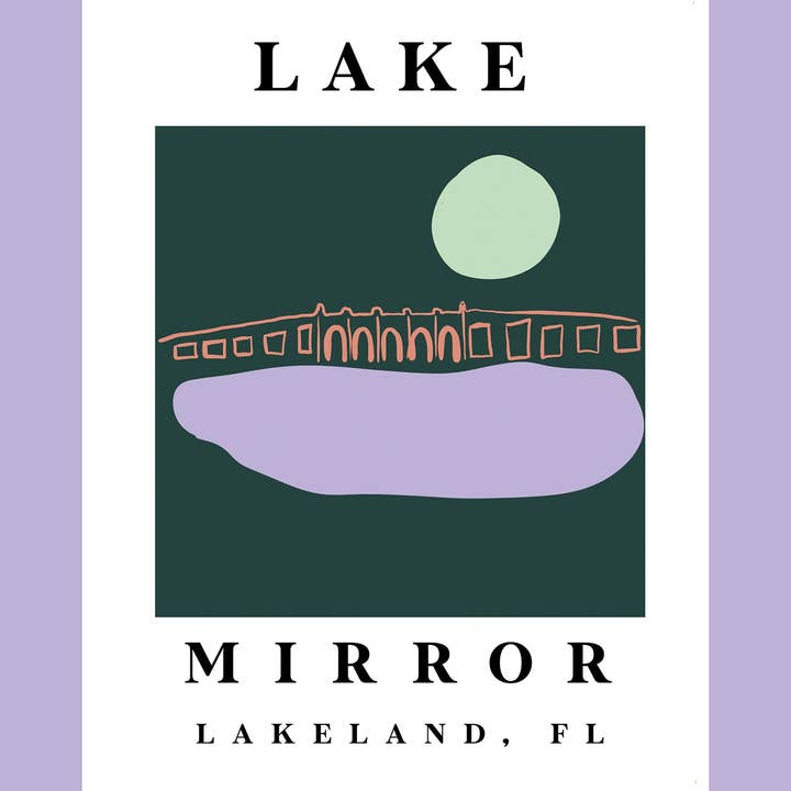 Jenna O. Studio - Wholesale Art Print - Lake Mirror Art Print