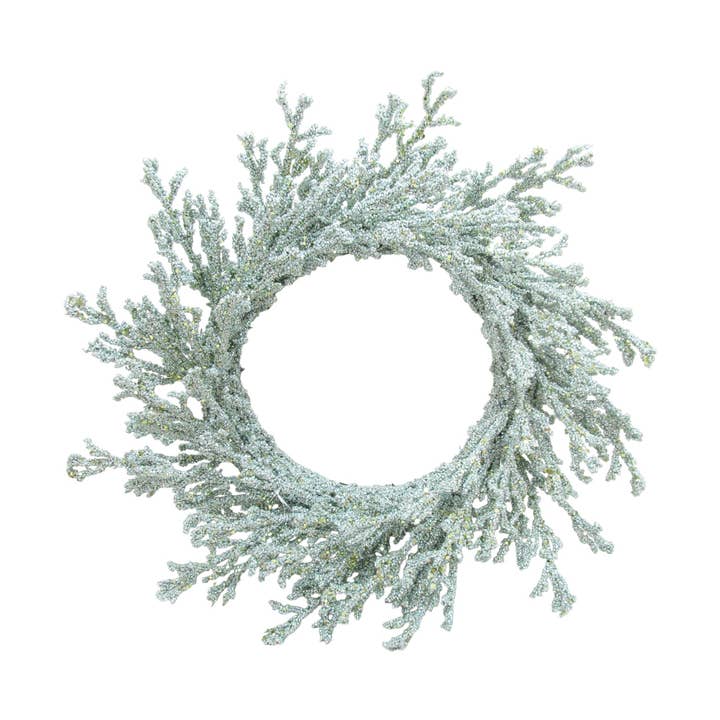 21" Seafoam Coral Wreath for wholesale by December Diamonds