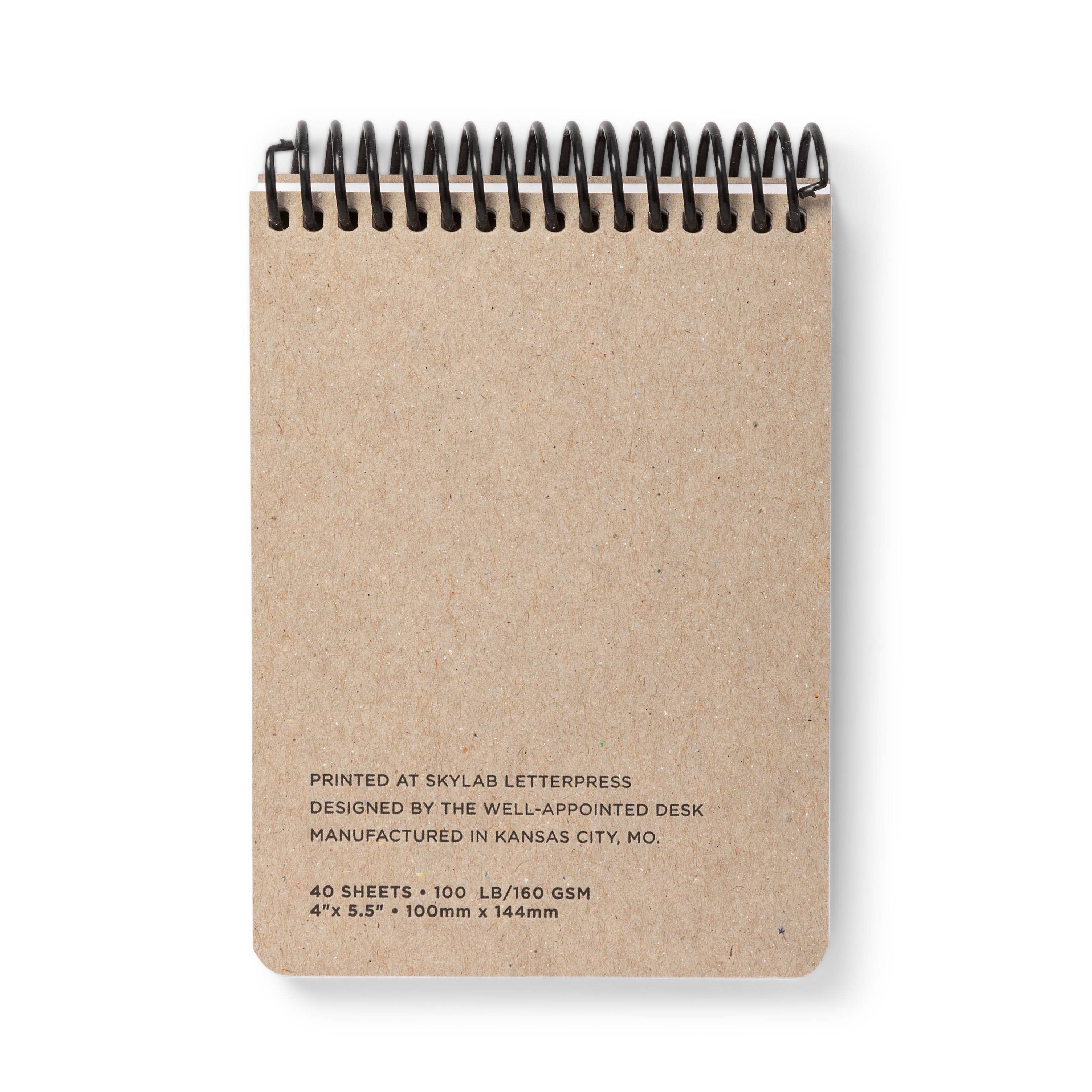 The Well-Appointed Desk - Wholesale Sketchbook/Sketchpad - Col-o-ring "Oversize" Spiral Bound Notebook1