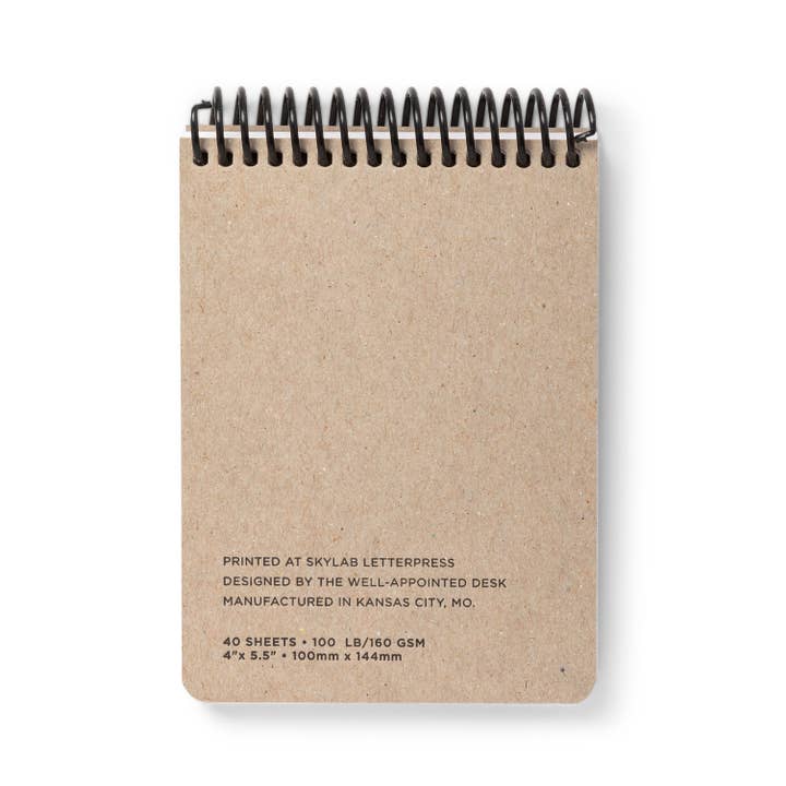 The Well-Appointed Desk - Wholesale Sketchbook/Sketchpad - Col-o-ring "Oversize" Spiral Bound Notebook1