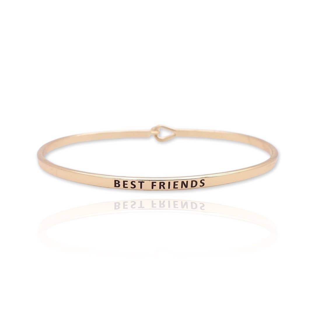 KIKICHIC - Wholesale Bangle Bracelet - Engraved Best Friends Bracelet5