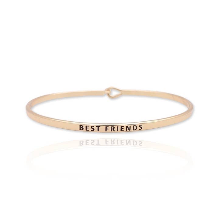 KIKICHIC - Wholesale Bangle Bracelet - Engraved Best Friends Bracelet5