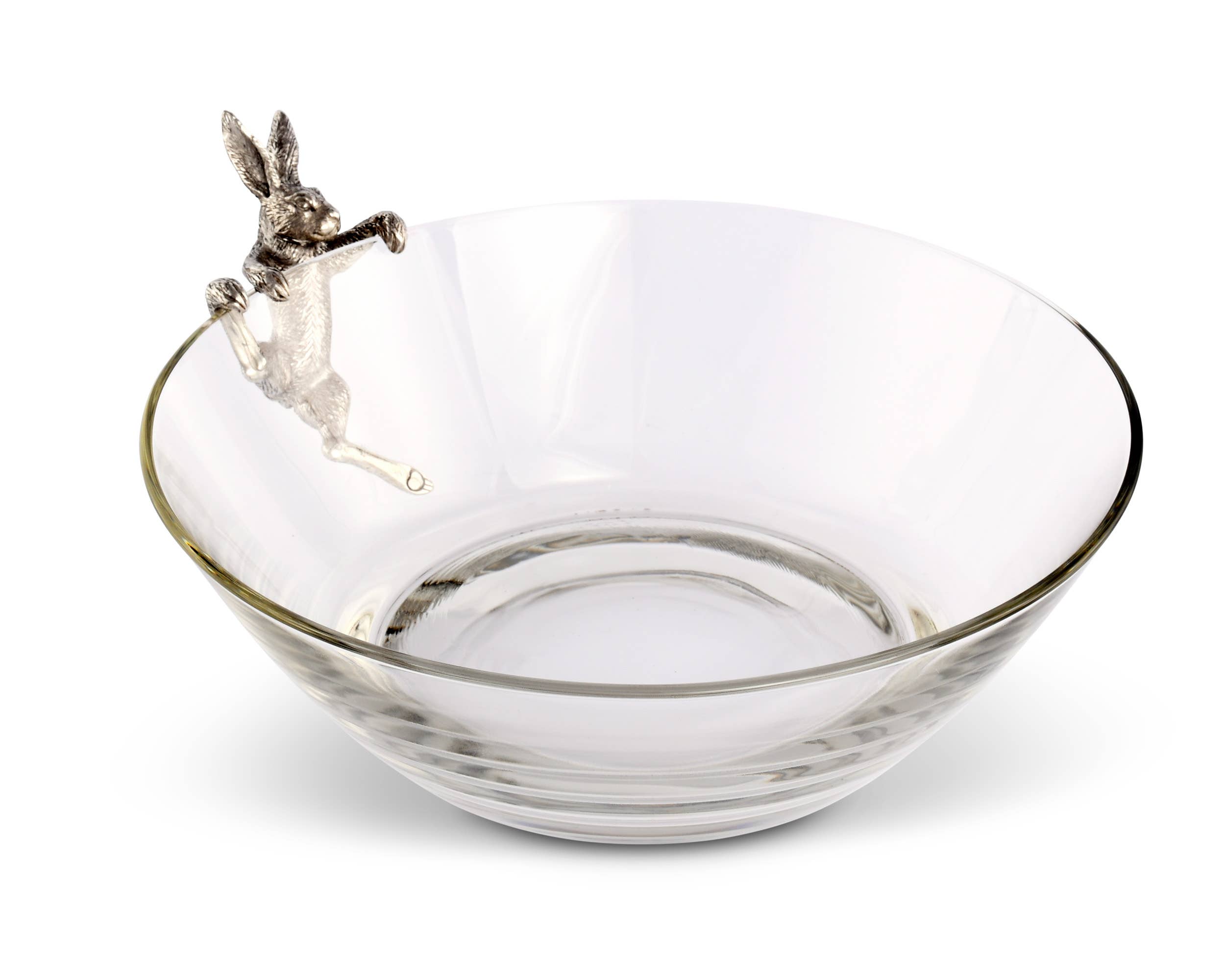 Vagabond House - Wholesale Serve Bowl - Climbing Bunny Glass Serving / Salad Bowl3