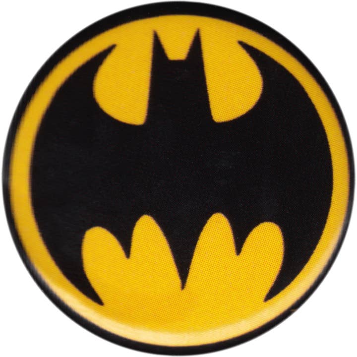 Square Deal Recordings & Supplies - Wholesale Lapel Pin/Button - Pin-on Button - 1.25 Inch - Batman - Bat-Signal