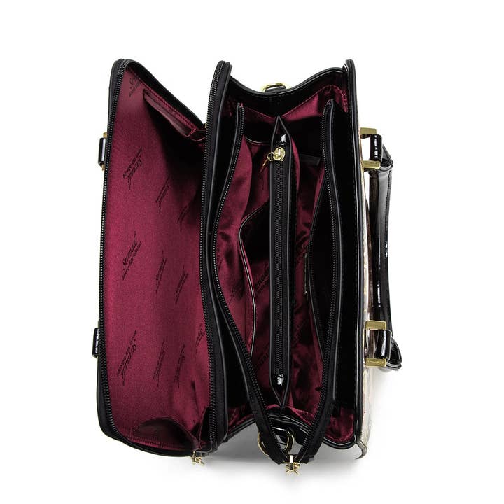 Serenade Beverly Hills Collection - Wholesale Top handle bag – women's - PAVANI GRIP HANDLE LEATHER BAG- SF36-0343- NEW IN6