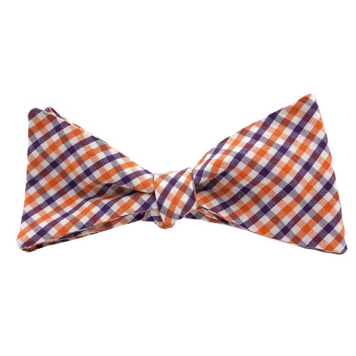 Gingham naranja y morado para venta al por mayor de A Dapper Sandlapper