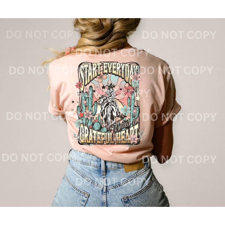 Inizia ogni giorno con un cuore grato per la vendita all'ingrosso da parte di Southern Backroad Tees LLC