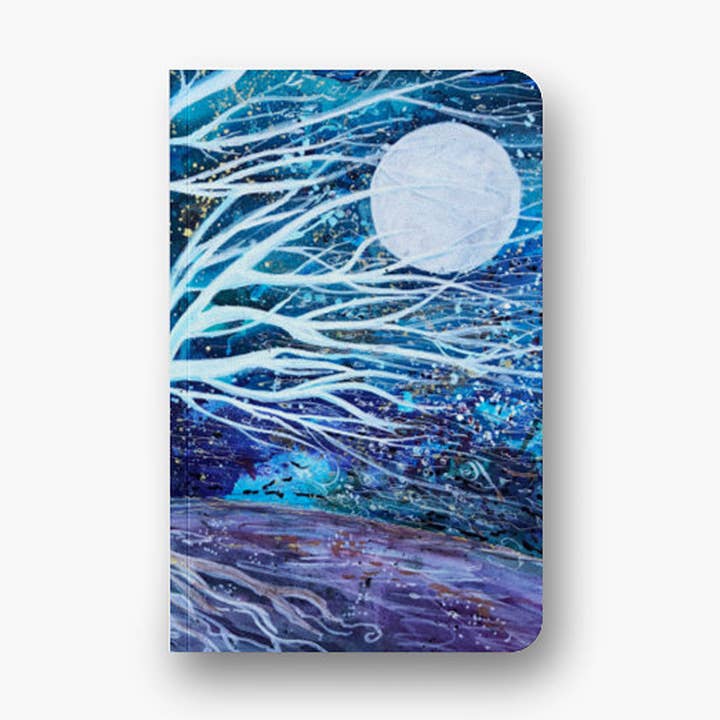 Notebook, Journal, Dreamy Artwork, Magical Tree for wholesale by Manda Marble LLC
