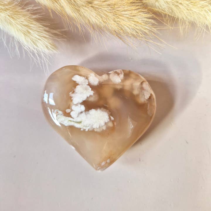 Moonlight Gemstones - Wholesale Spiritual Stone/Crystal - Gemstone Druzy Pink Amethyst Heart 64g (Pink Amethyst)1