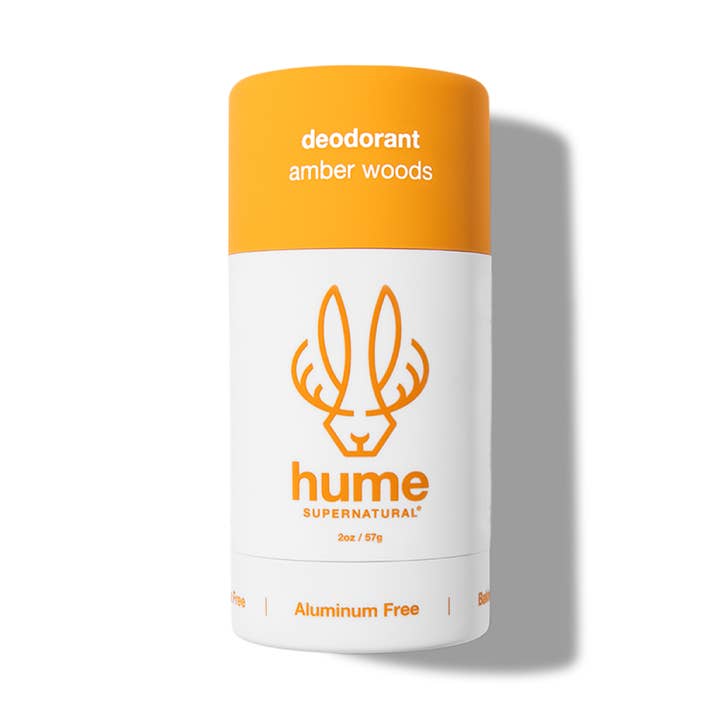 Plant & Probiotic Deodorant- Amber Woods Scent for wholesale by Hume Supernatural