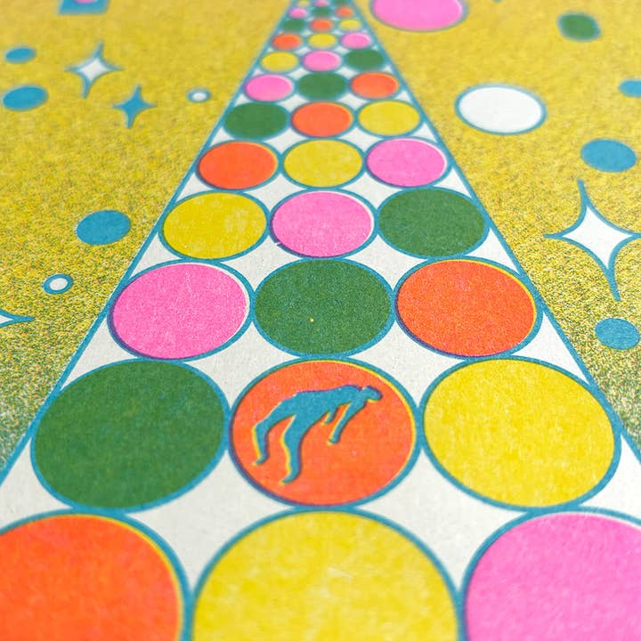 StarKeep Studio - Wholesale Art Print - Encounter Risograph Print | 8.5x11 Riso Print3