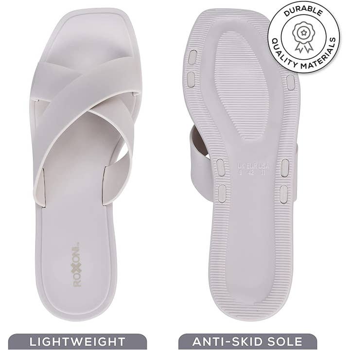 Roxoni - Wholesale Sandals - Women's - Women's Matte Colored Criss Cross Strap Sandal 31236