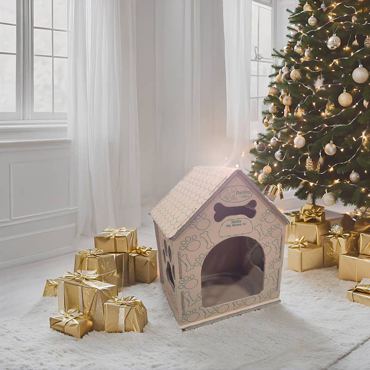Designer Pet Products, LLC - Wholesale Pet Carrier - Cat/Dog - Dog House , Durable Cardboard Design
