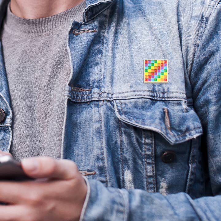 Real Sic - Wholesale Lapel Pin/Button - Rainbow LGBT Lapel Pins Guy Pride Flag Enamel Pin2