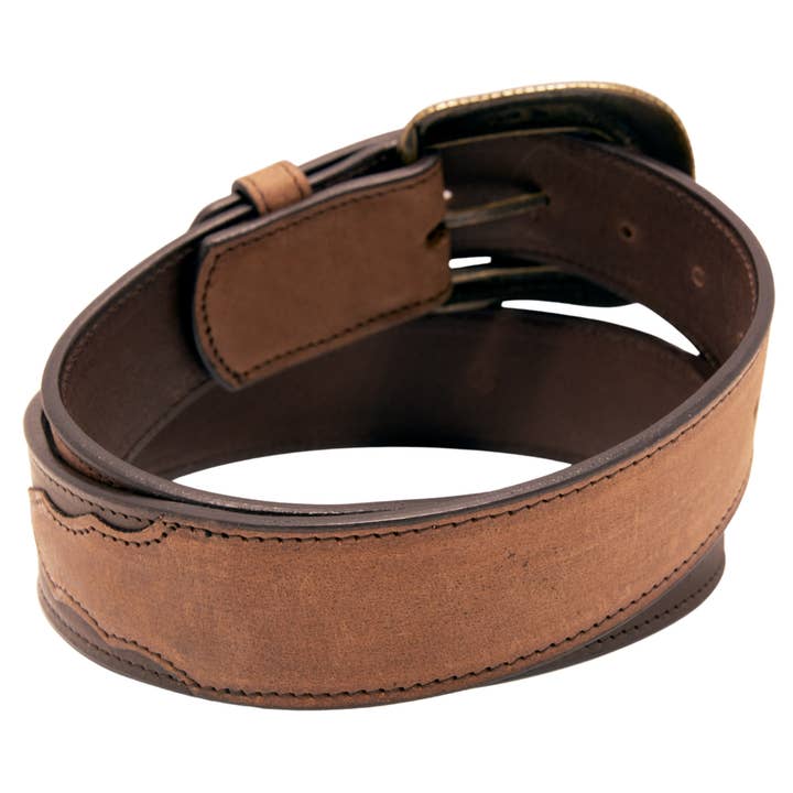 Western Express - Wholesale Belt - Unisex - Two Tone Top Grain Leather Belt3