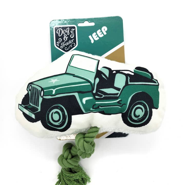 Jojo Modern Pets - Wholesale Pet Plush Toy - Dog - Retro Army Jeep Plush Dog Chew Toy With Double Stitching