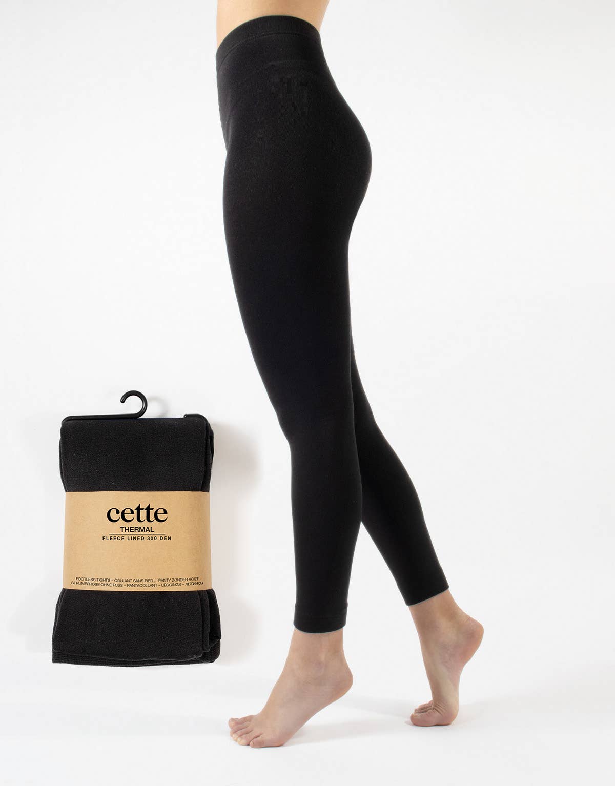Black Thermal Fleece Lined Tights
