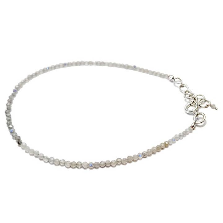 Artisans de Madagascar - Wholesale Beaded Bracelet - Faceted Rainbow Moonstone Bracelet