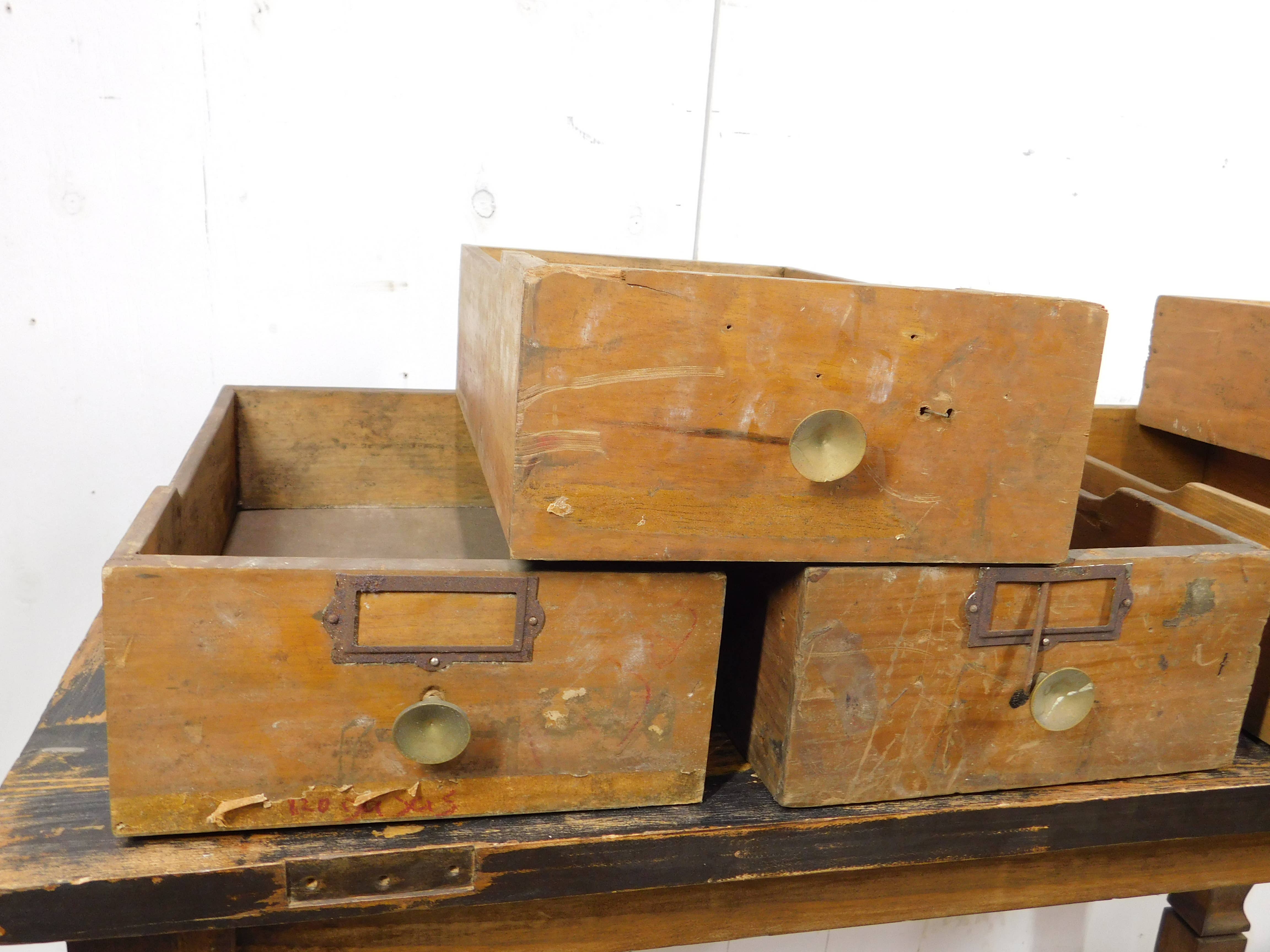 My Amigos Imports - Wholesale Cabinet - CLEARANCE-Antique Wooden Cabinet Drawers-10x16Dx5H-$143