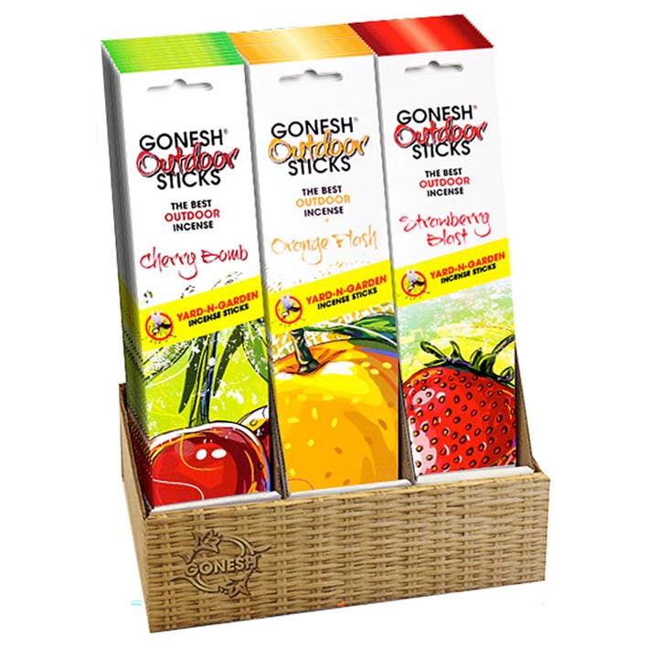 Incense Sticks: Gonesh 36 pc Counter Display: Outdoor for wholesale by Gonesh