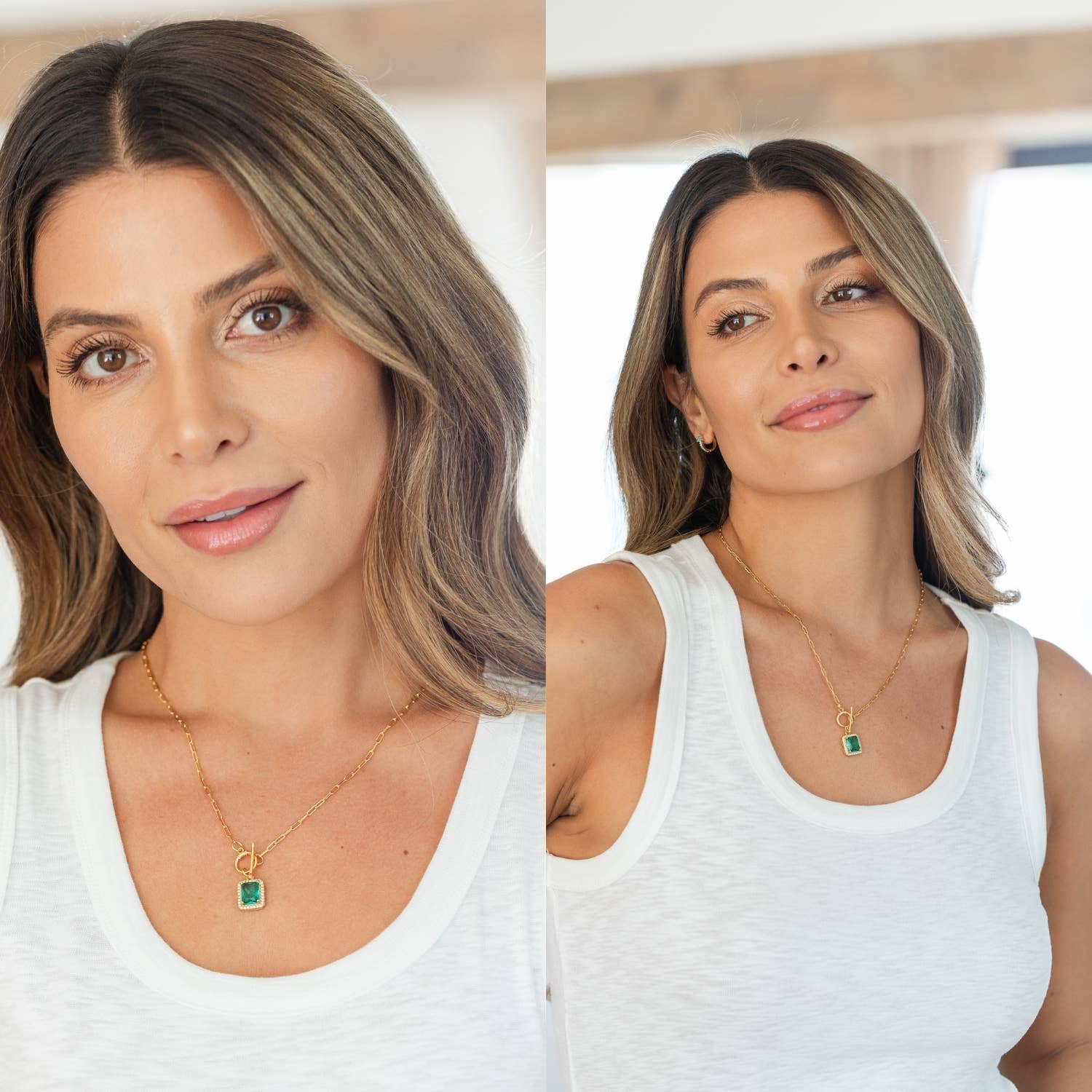 Splendid Iris - Wholesale Pendant/Charm Necklace - SALE - Elegant Pendant Toggle Necklace2