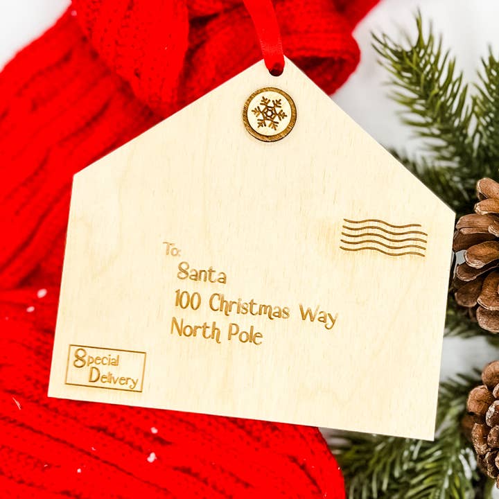 Letter to Santa Ornament for wholesale by Lemondrop Designs