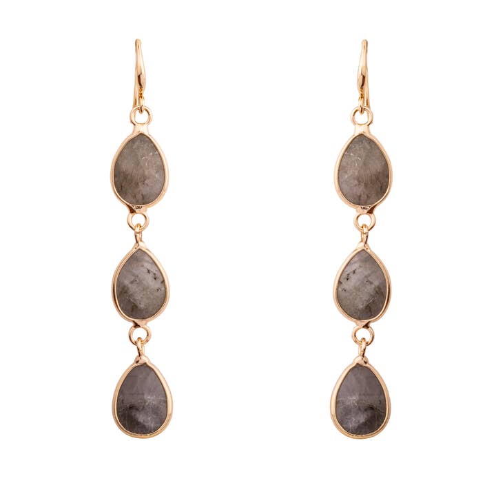 Venus Semi-Precious Stone Hook Earrings for wholesale by D&X Ltd