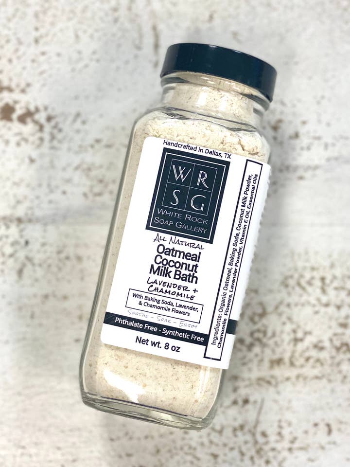 Oatmeal Coconut Milk Bath for wholesale by White Rock Soap Gallery