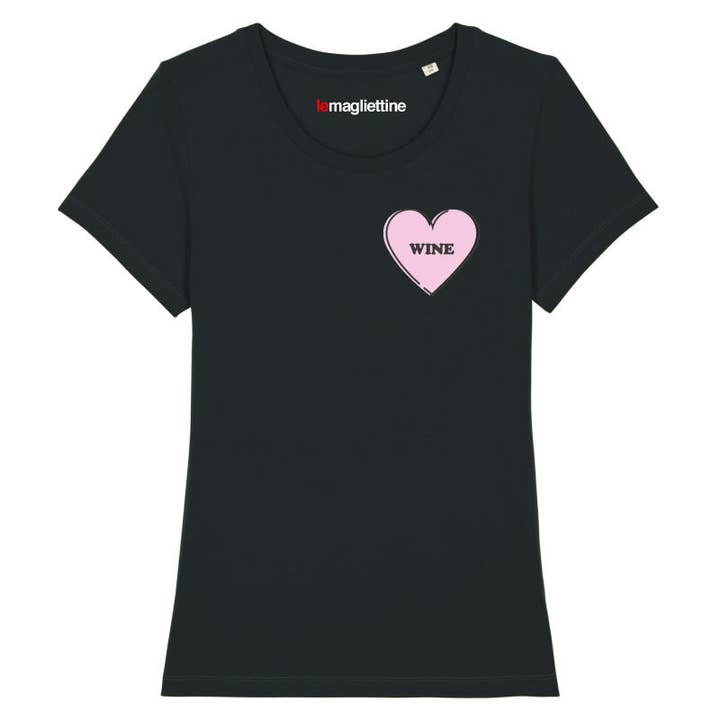 Le Magliettine - Wholesale Screen Printed T-Shirt - Women's - LOVE WINE (T-SHIRTS)3